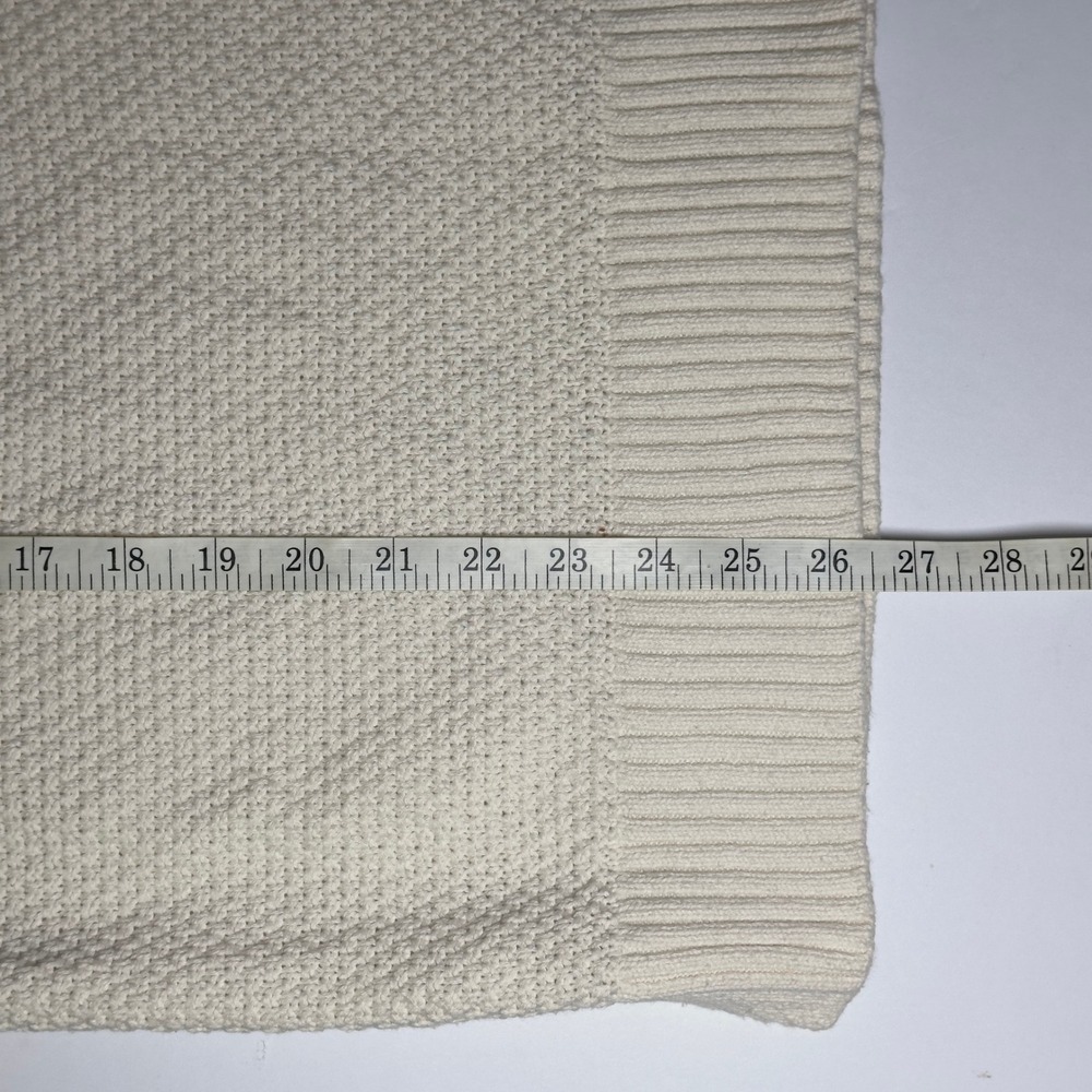 Old Navy Women's Loose Textured Knit Tunic Sweater Cotton Crewneck Cream Size S - Picture 7 of 7